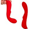 Красный вибромассажер 6 Silicone G-Spot Fun - 19,1 см.