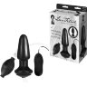 Надувная вибрирующая анальная пробка Inflatable Vibrating Butt Plug - 10,2 см.