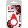 Красное эрекционное кольцо LIT-UP SILICONE STIMU RING 1 RED