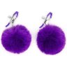 Зажимы для сосков с фиолетовым пушком