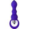 Фиолетовая анальная вибровтулка Curvy - 14 см.