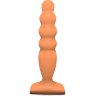 Телесный анальный стимулятор Large Bubble Plug - 14,5 см.