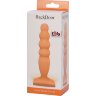 Телесный анальный стимулятор Large Bubble Plug - 14,5 см.