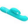 Мятный вибратор Coale с ротацией бусин и возвратно-поступательными движениями - 22,6 см.