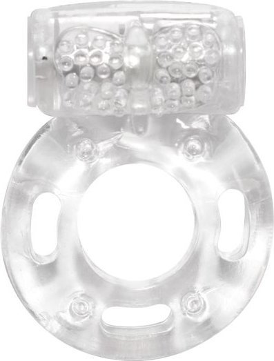Прозрачное эрекционное кольцо с вибрацией Rings Axle-pin