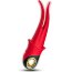 Красный стимулятор эрогенных зон с раздвоенным концом - 23,5 см.  Цена 6 874 руб. - Красный стимулятор эрогенных зон с раздвоенным концом - 23,5 см.
