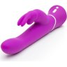Лиловый вибратор-кролик Curve Rechargeable Rabbit Vibrator - 25,4 см.