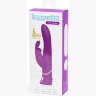 Лиловый вибратор-кролик Curve Rechargeable Rabbit Vibrator - 25,4 см.