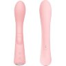 Нежно-розовый вибромассажер 6 Silicone G-Spot Fun - 19,1 см.