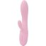 Нежно-розовый вибратор Kiara с клиторальным отростком - 18,3 см.  Цена 3 247 руб. - Нежно-розовый вибратор Kiara с клиторальным отростком - 18,3 см.