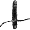 Черный кляп-фаллоимитатор Double Penis Gag