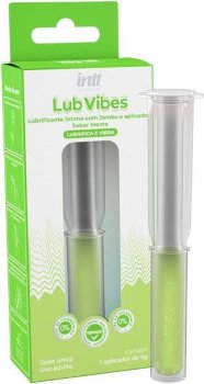 Интимная смазка на водной основе Lub Vibes со вкусом мяты и эффектом вибрации - 5 гр.