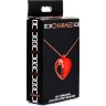 Красное ожерелье с подвеской-вибратором 10X Vibrating Silicone Heart Necklace