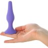 Фиолетовая анальная втулка Toyfa A-toys - 12,5 см.