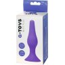 Фиолетовая анальная втулка Toyfa A-toys - 12,5 см.