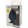 Черная анальная втулка Premium Silicone Plug S - 9 см.