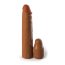 Коричневая насадка на член 2 Silicone X-tension - 20,3 см. - Коричневая насадка на член 2 Silicone X-tension - 20,3 см.
