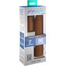 Коричневая насадка на член 2 Silicone X-tension - 20,3 см.