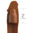 Коричневая насадка на член 2 Silicone X-tension - 20,3 см. - Коричневая насадка на член 2 Silicone X-tension - 20,3 см.