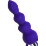 Фиолетовая анальная вибровтулка Twisty - 14 см.