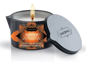 Массажная свеча Ignite TROPICAL MANGO с ароматом манго - 170 гр.