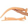 Набор из 3 телесных удлиненных анальных пробок Super Long Flexible Butt Plug Set