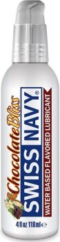 Лубрикант с ароматом шоколада Swiss Navy Chocolate Bliss Lube - 118 мл.