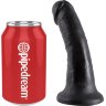 Чёрный фаллоимитатор с присоской 6 Cock - 15,2 см.