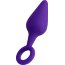 Фиолетовая анальная втулка с ограничительным колечком - 11,5 см.  Цена 708 руб. - Фиолетовая анальная втулка с ограничительным колечком - 11,5 см.