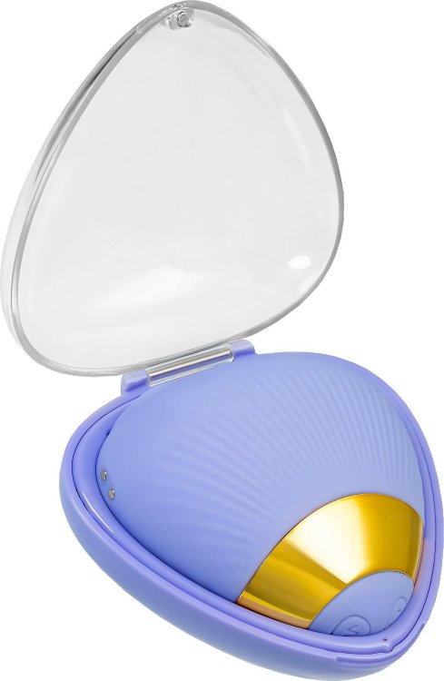 Сиреневый вибратор Crasatell с вакуум-волновой стимуляцией