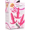 Набор из 3 розовых анальных пробок с вибропулей Thrill Trio Anal Plug Set