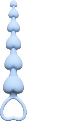 Голубая анальная цепочка Heart s Beads Blue - 18 см. Длина: 18 см. Диаметр: 3 см. Анальная цепочка Heart s Beads выполнена из высококачественного медицинского силикона. Она не только прослужит долго, но и гарантирует высокий уровень гигиеничности, не требуя при этом специального ухода. Небольшой размер игрушки подойдет для тех, кто только начал знакомиться с анальной стимуляцией. Рельефные звенья разного диаметра подарят целый фейерверк чувственных наслаждений. Петля в виде сердечка обеспечит удобство во время использования и гарантирует безопасность. Страна: Россия. Материал: силикон.