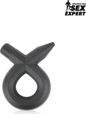 Черное силиконовое эрекционное кольцо Sex Expert  Цена 711 руб. Эрекционное кольцо - это один из самых популярных интимных товаров.Оно обеспечит продолжительную эрекцию и продлит интимную близость. Страна: Китай. Материал: силикон.