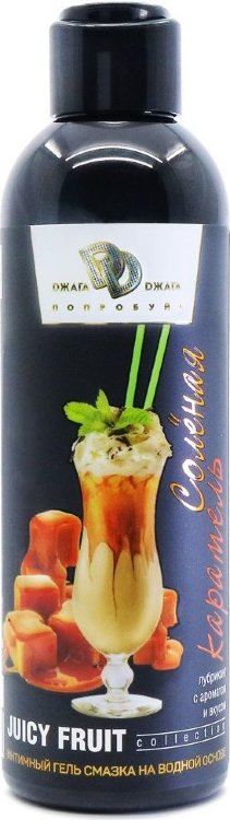 Интимный гель-смазка JUICY FRUIT с ароматом солёной карамели - 200 мл.