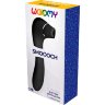 Черный стимулятор Smoooch Clitoral Suction Vibration - 18,6 см.