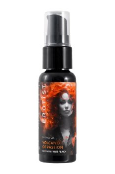 Гель с эффектом вибрации Volcano Of Passion со вкусом персика и маракуйи - 25 мл.