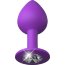 Фиолетовая анальная пробка со стразом Her Little Gem Medium Plug - 8,3 см.  Цена 2 918 руб. - Фиолетовая анальная пробка со стразом Her Little Gem Medium Plug - 8,3 см.