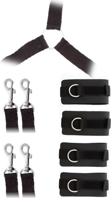 Комплект наручников и поножей LUXURIOUS BED RESTRAINT CUFF SET