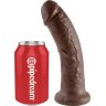 Коричневый фаллоимитатор 8 Cock - 20,3 см.