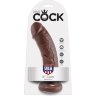 Коричневый фаллоимитатор 8 Cock - 20,3 см.