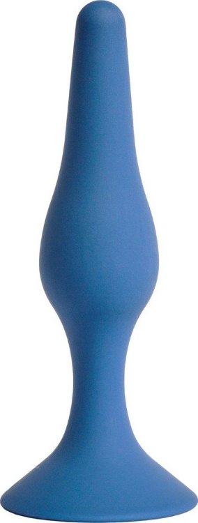 Синяя анальная пробка Gravity S - 10,5 см.