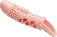 Телесная насадка с вибрацией Cecelia - 18,5 см.