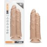 Телесный сдвоенный фаллоимитатор Double Trouble Double Shaft Dildo - 24 см.