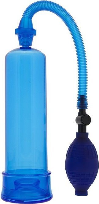 Синяя вакуумная помпа MENZSTUFF PENIS ENLARGER