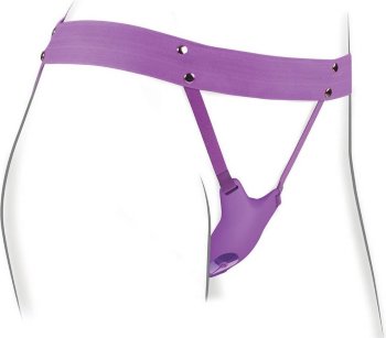 Сиреневый пояс с вибровкладкой Ultimate Butterfly Strap-On
