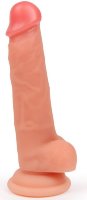 Телесный реалистичный фаллоимитатор на присоске