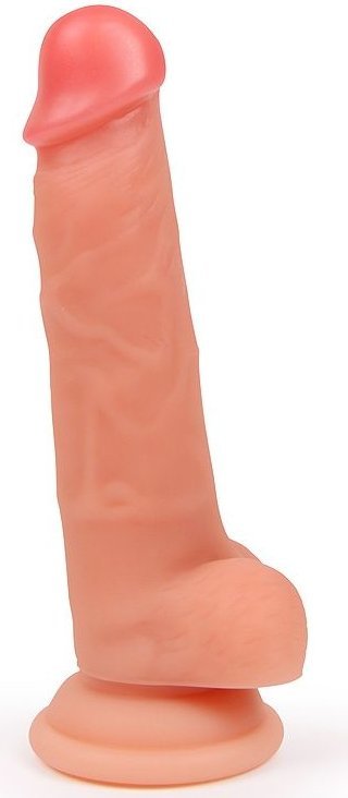 Телесный реалистичный фаллоимитатор на присоске