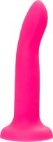 Ярко-розовый, светящийся в темноте фаллоимитатор Sam Glow - 17 см.
