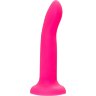 Ярко-розовый, светящийся в темноте фаллоимитатор Sam Glow - 17 см.