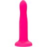 Ярко-розовый, светящийся в темноте фаллоимитатор Sam Glow - 17 см.